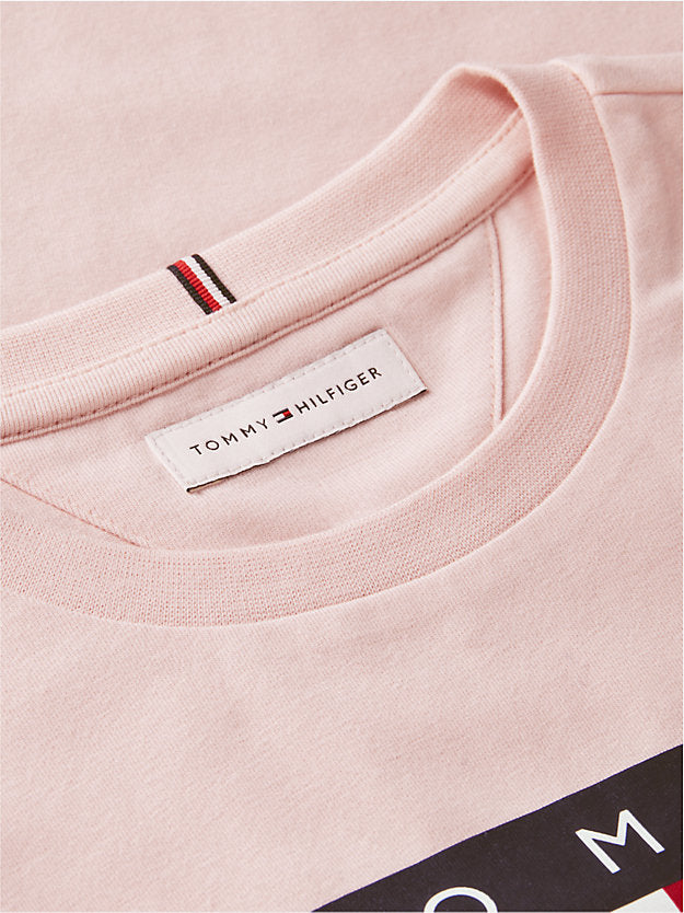TOMMY HILFIGER TSHIRT SNOOPY FLAG WHIMSY PINK