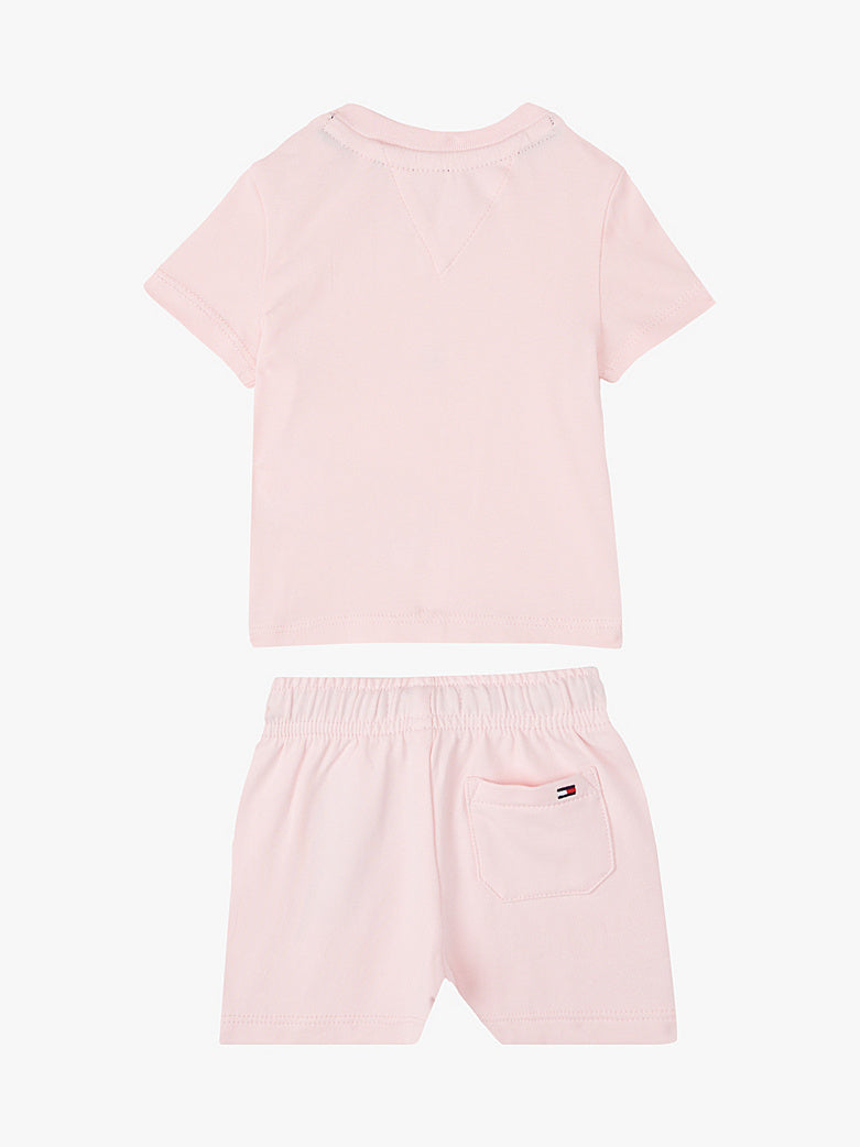 TOMMY HILFIGER BEBE NIÑA CONJ DE SHORT MONOTYPE SET PRECIOUS PINK 2PK