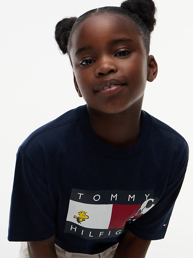 TOMMY HILFIGER TSHIRT PEANUTS GRAPHIC DARK BLUE
