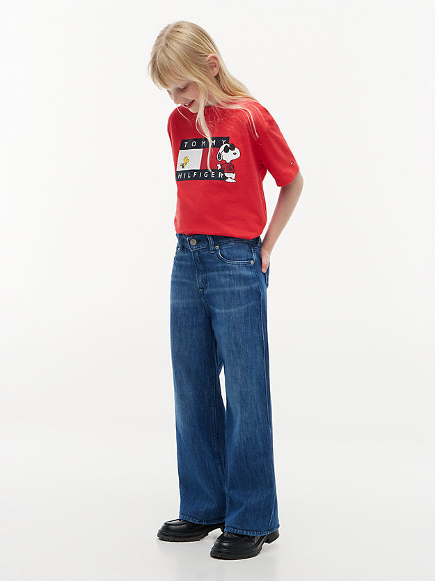 TOMMY HILFIGER TSHIRT PEANUTS GRAPHIC RED GLARE