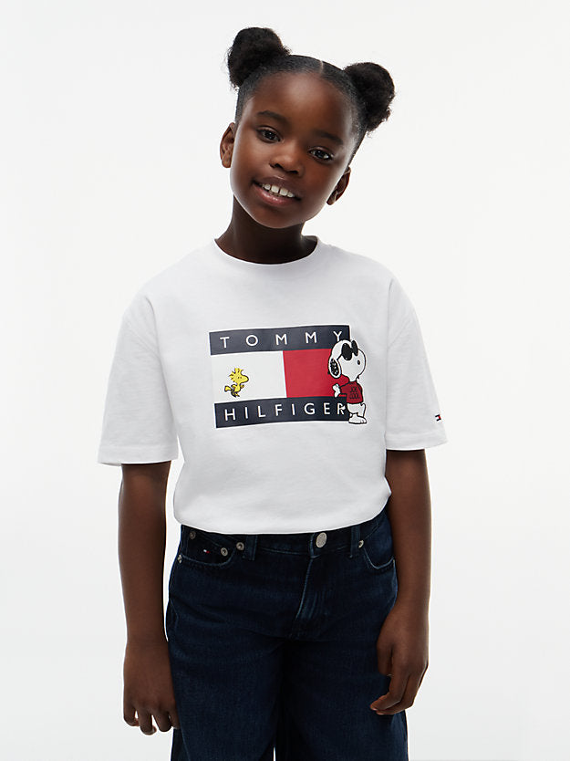 TOMMY HILFIGER TSHIRT PEANUTS GRAPHIC WHITE