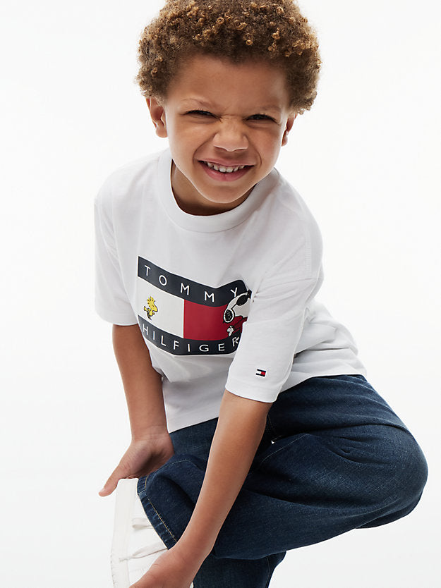 TOMMY HILFIGER TSHIRT PEANUTS GRAPHIC WHITE