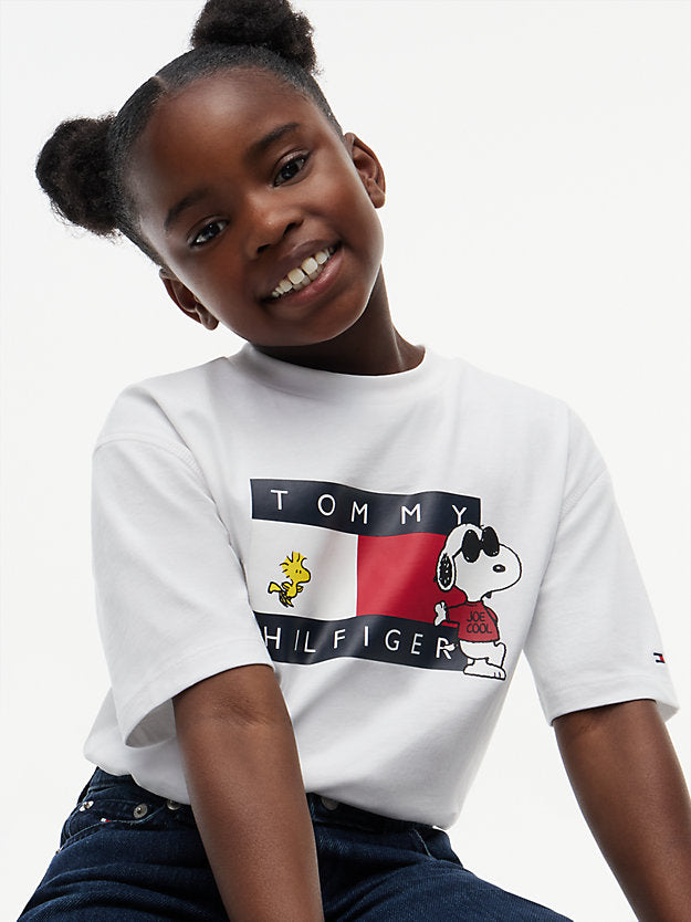 TOMMY HILFIGER TSHIRT PEANUTS GRAPHIC WHITE