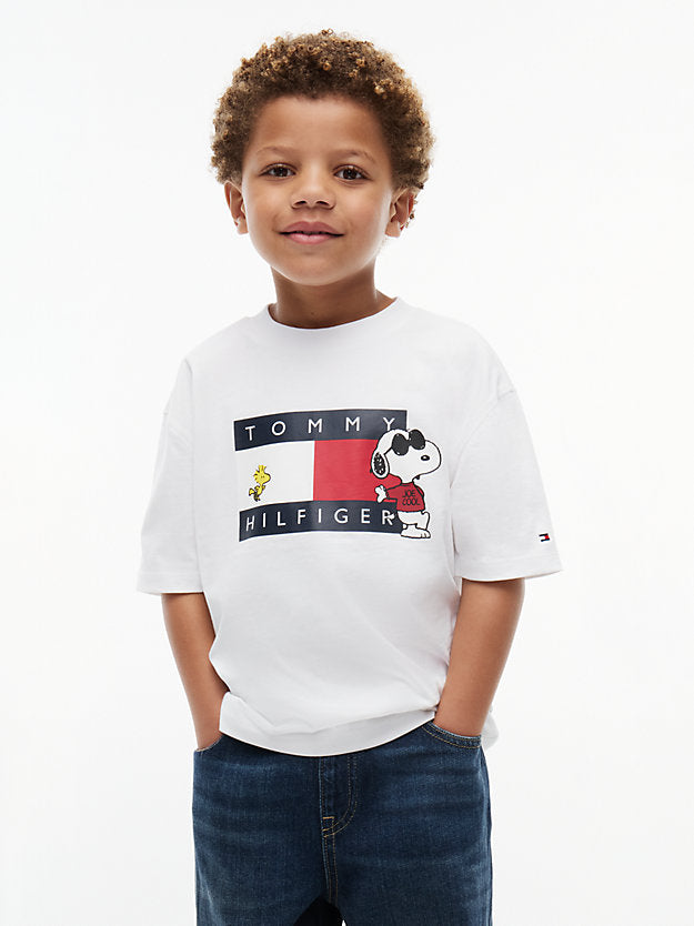 TOMMY HILFIGER TSHIRT PEANUTS GRAPHIC WHITE