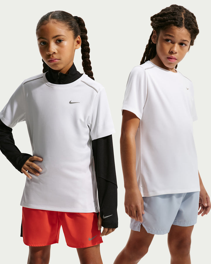 NIKE NIÑO TSHIRT K NK DF MILER M/C WHITE/SILVER