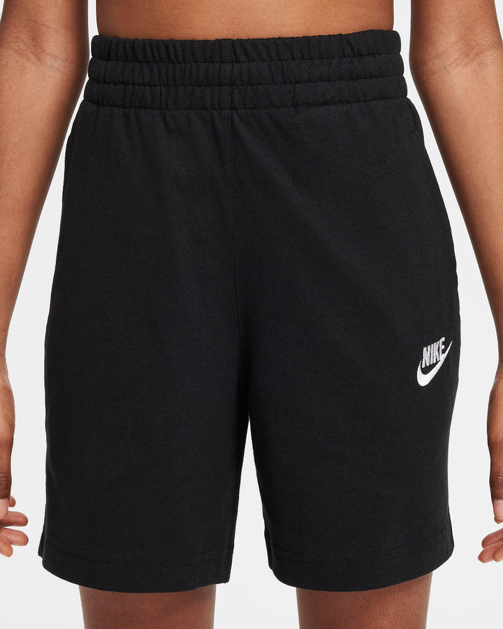 NIKE NIÑO SHORT K NSW CLUB KNIT 6IN LBR BLACK/WHITE