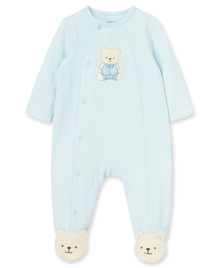 LITTLE ME BEBE NIÑO PIJAMA CUTE BEAR LIGHT BLUE