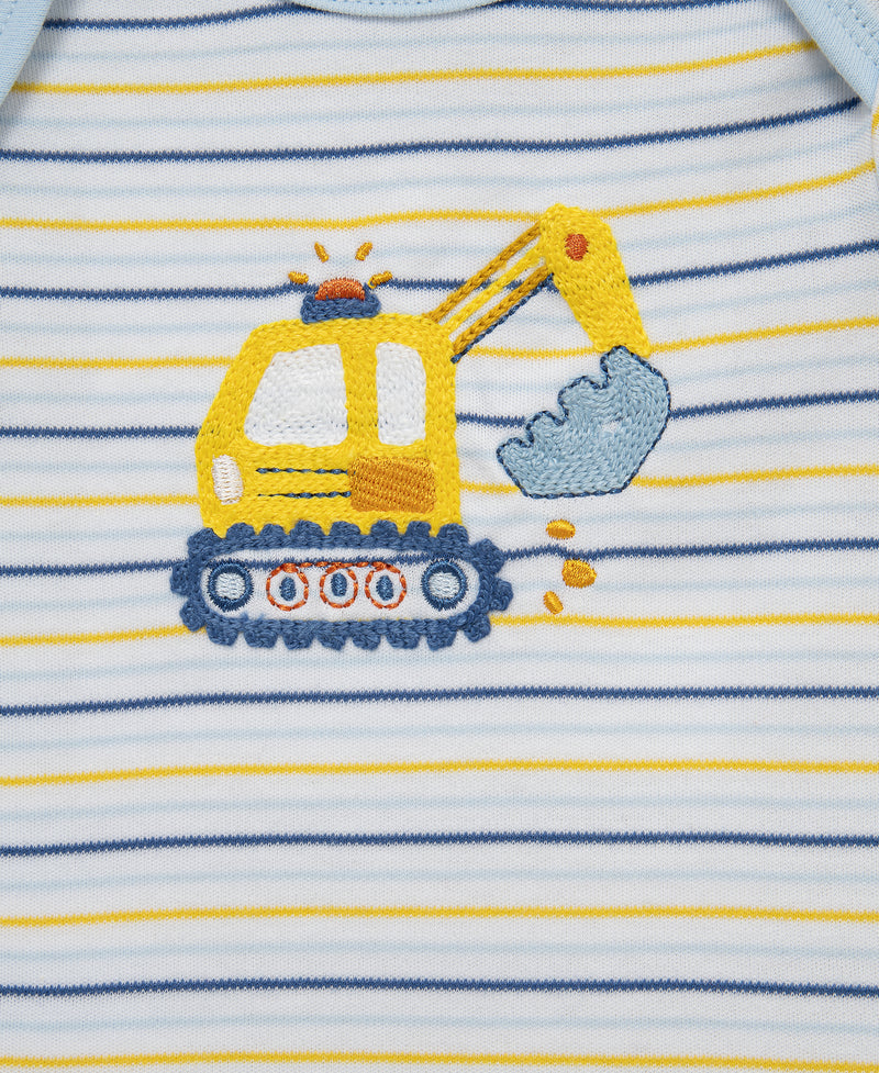 LITTLE ME BEBE NIÑO CONJ. DE PANTALON CONSTRUCTION BLUE