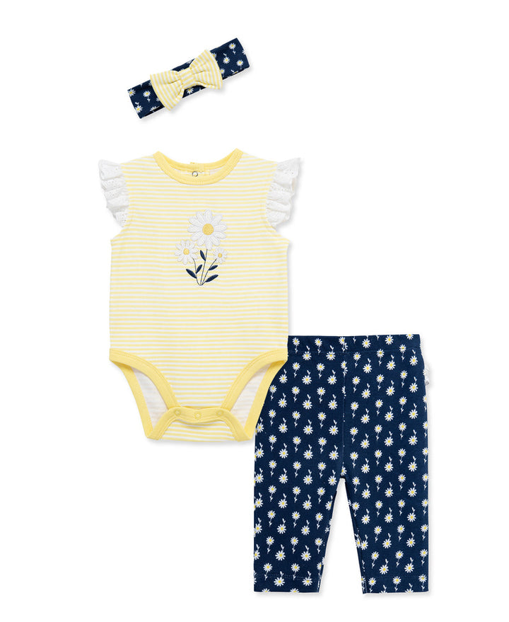LITTLE ME BEBE NIÑA CONJ. DE PANTALON DAISY MULTI