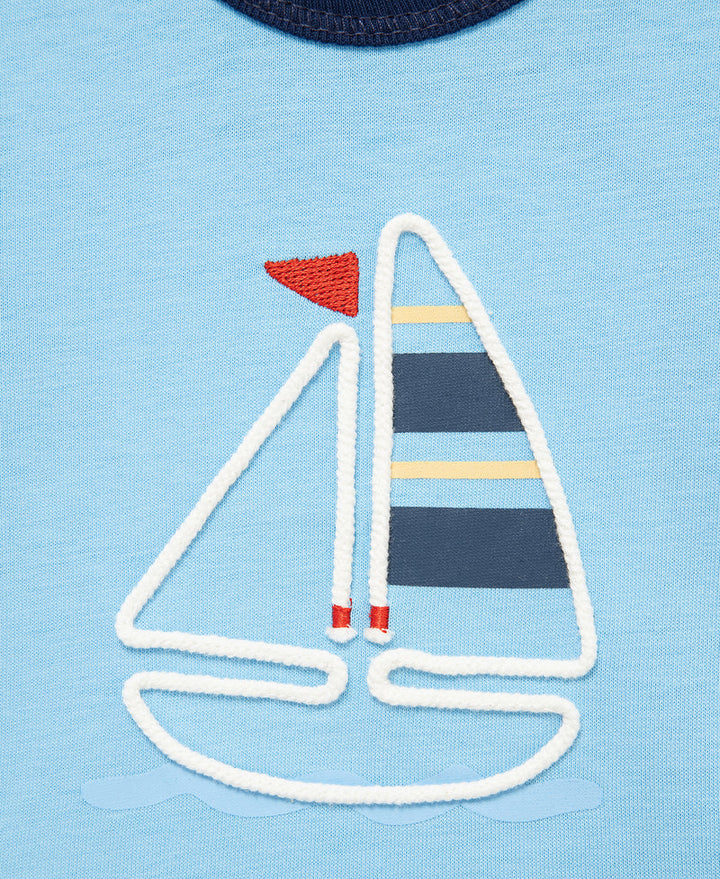 LITTLE ME BEBE NIÑO CONJ. DE PANTALON JOGGER SAILBOAT BLUE