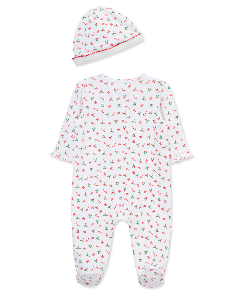 LITTLE ME BEBE NIÑA PIJAMA CANDY CANE RED MULTI