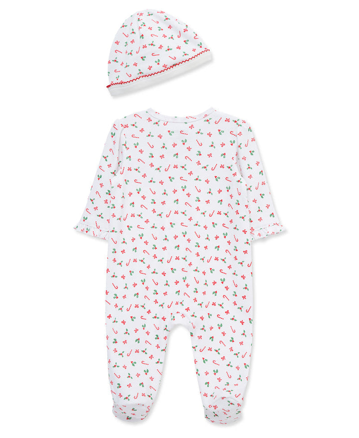 LITTLE ME BEBE NIÑA PIJAMA CANDY CANE RED MULTI