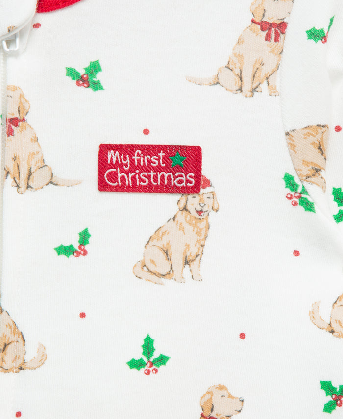 LITTLE ME BEBE NIÑO PIJAMA FESTIVE PUPS MULTI