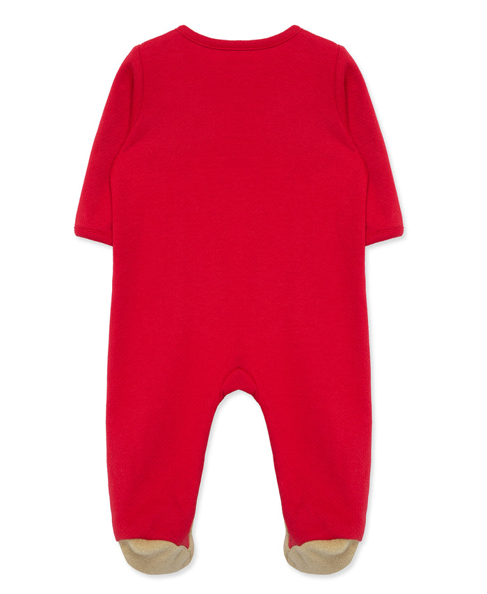 LITTLE ME BEBE NIÑA PIJAMA HOLIDAY BEAR RED