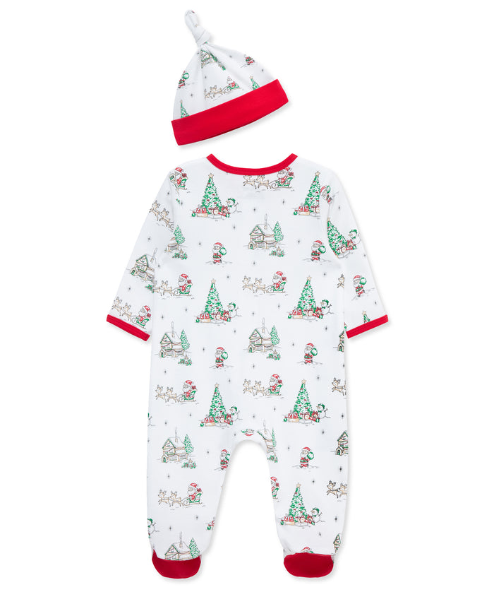 LITTLE ME BEBE NIÑO PIJAMA HOLIDAY SCENE MULTI