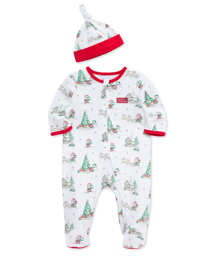 LITTLE ME BEBE NIÑO PIJAMA HOLIDAY SCENE MULTI