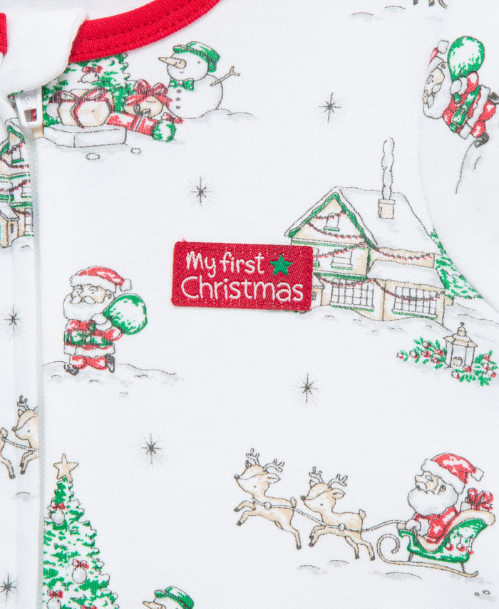 LITTLE ME BEBE NIÑO PIJAMA HOLIDAY SCENE MULTI