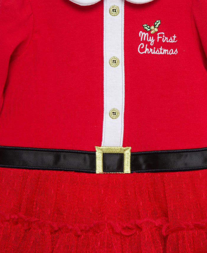 LITTLE ME BEBE NIÑA VESTIDO SANTA TUTU RED