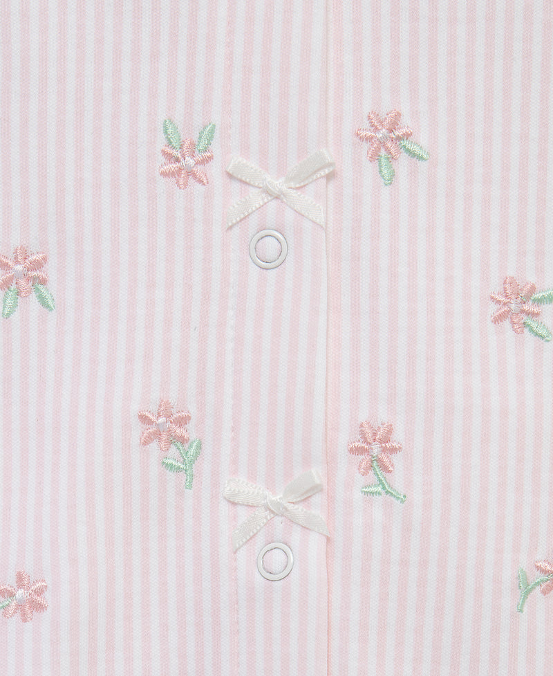 LITTLE ME BEBE NIÑA CONJ. DE OVEROL & HAT PICNIC PINK