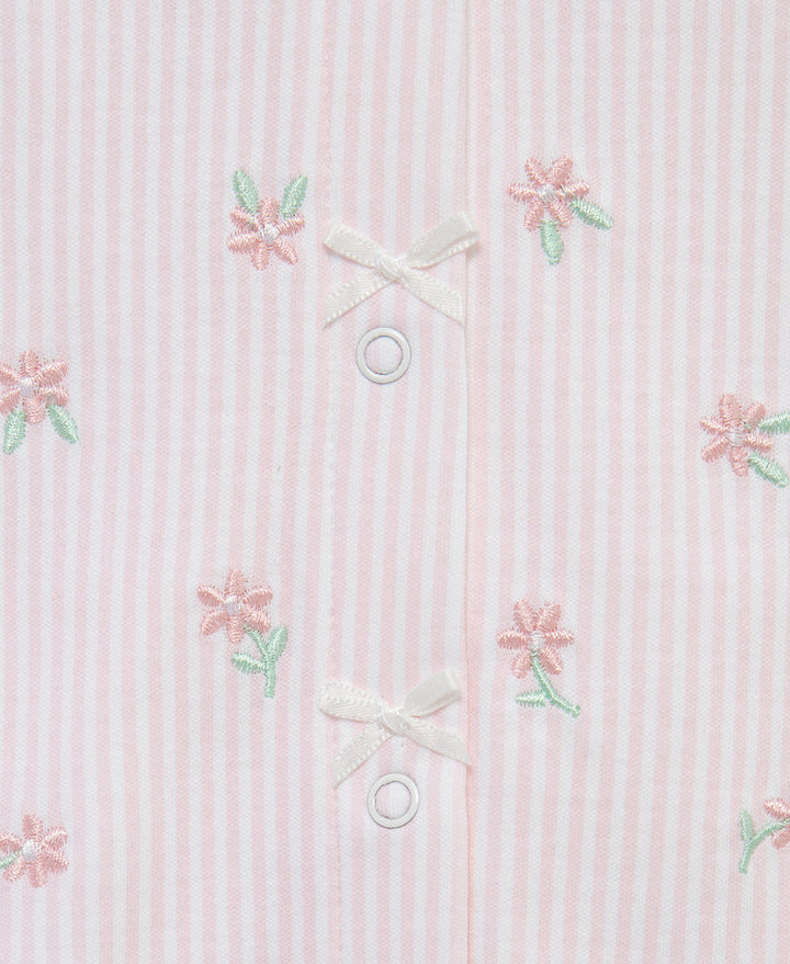 LITTLE ME BEBE NIÑA CONJ. DE OVEROL & HAT PICNIC PINK