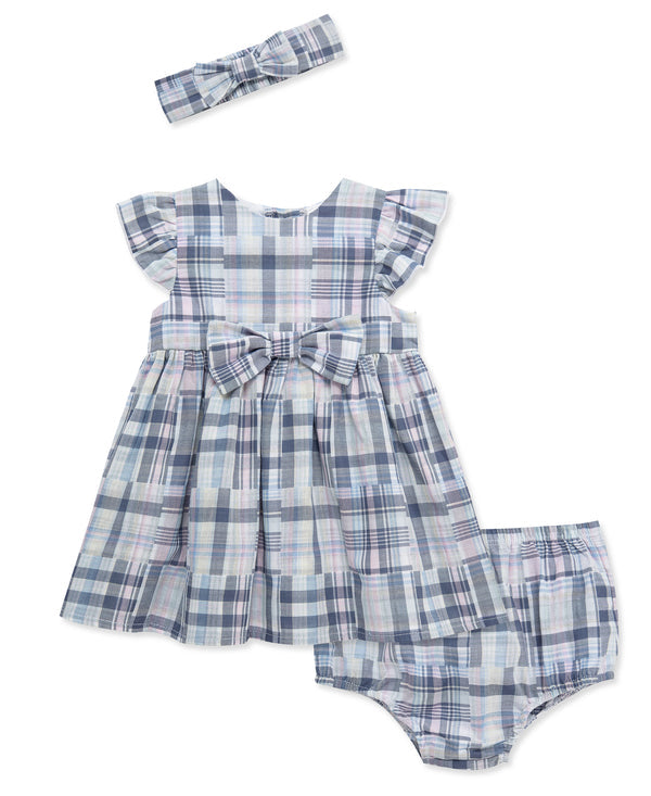 LITTLE ME BEBE NIÑA VESTIDO NEWPORT PLAID