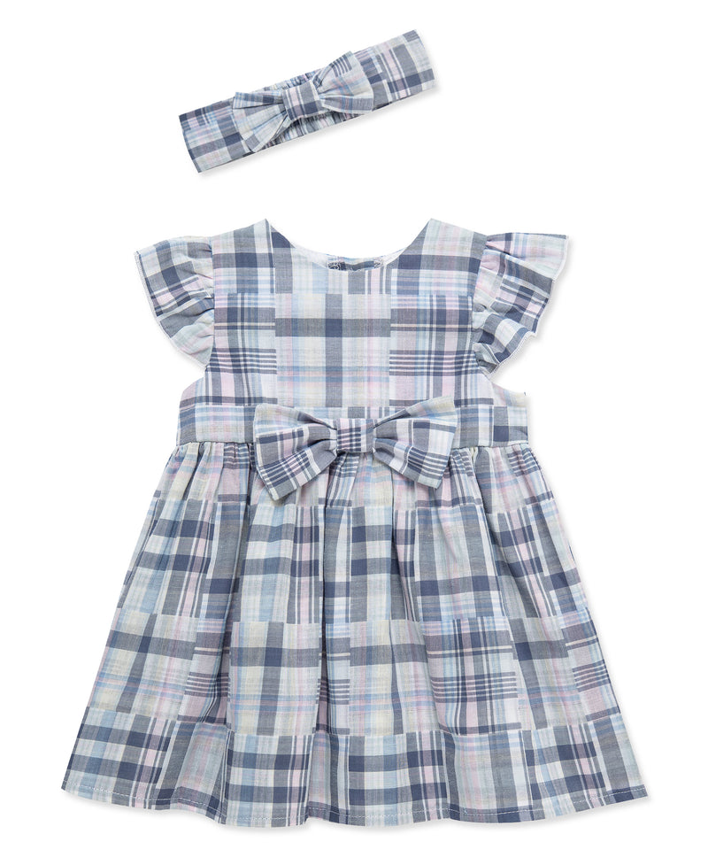 LITTLE ME BEBE NIÑA VESTIDO NEWPORT PLAID