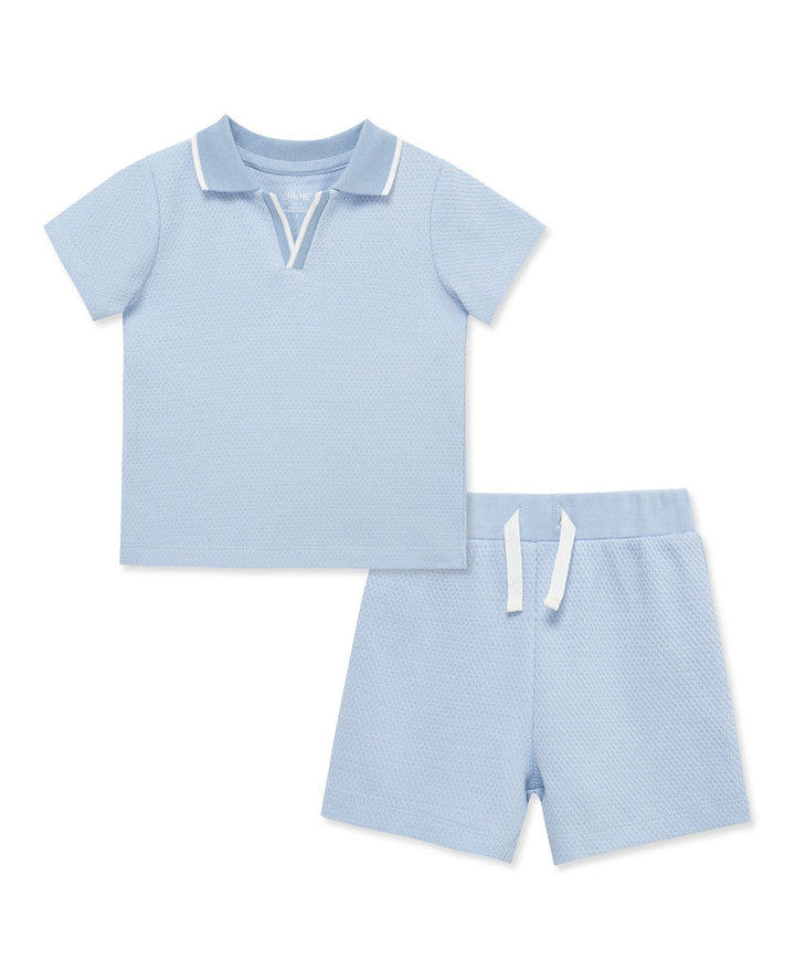 LITTLE ME NIÑO CONJ. DE SHORT LIGHT BLUE