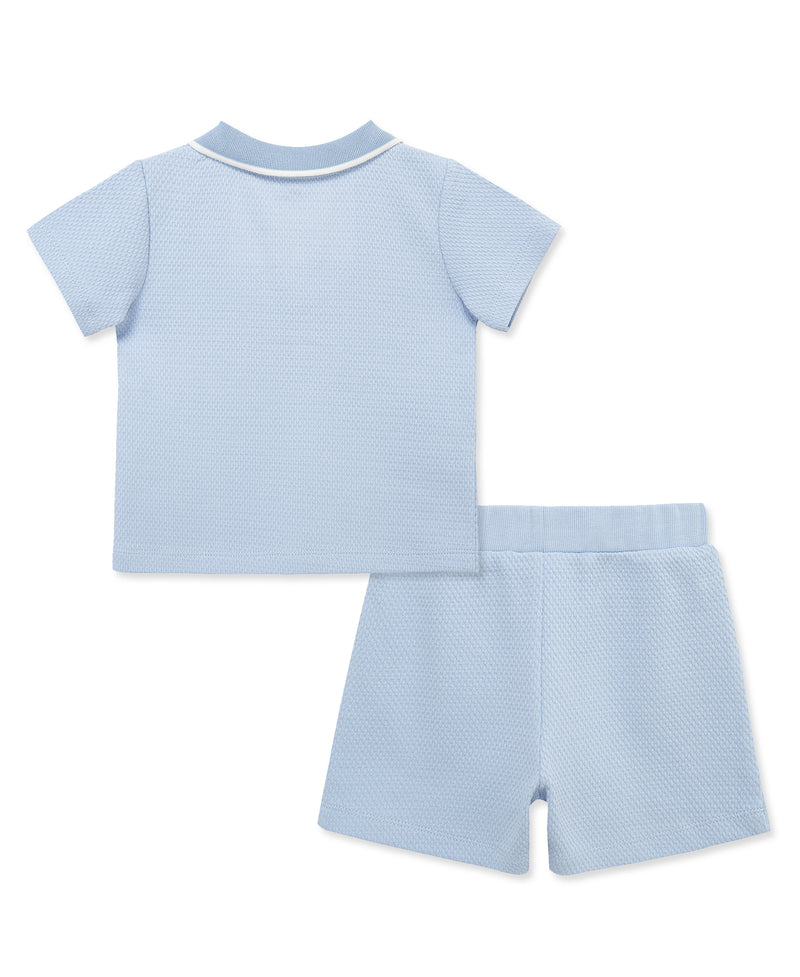 LITTLE ME NIÑO CONJ. DE SHORT LIGHT BLUE