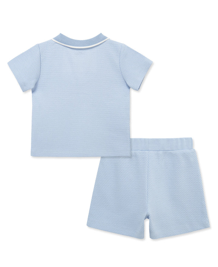 LITTLE ME NIÑO CONJ. DE SHORT LIGHT BLUE
