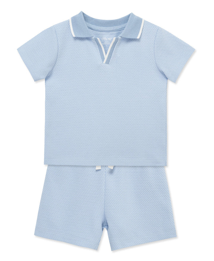 LITTLE ME NIÑO CONJ. DE SHORT LIGHT BLUE