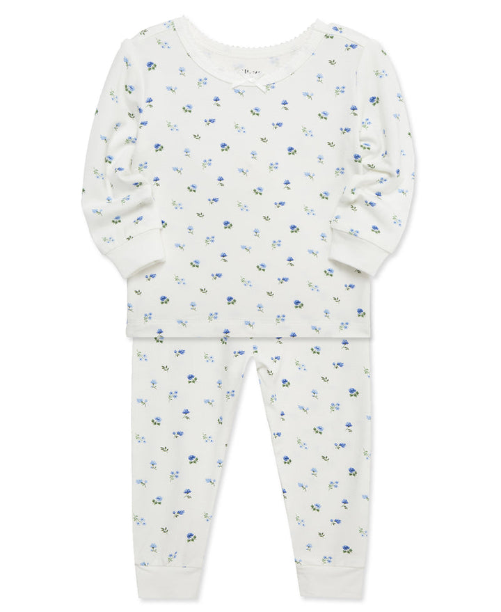 LITTLE ME NIÑO PIJAMA BAMBOO TOILE BLUE 4PCS