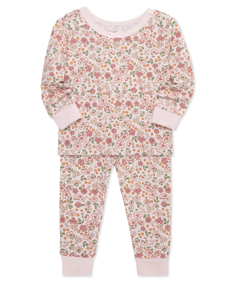 LITTLE ME NIÑA PIJAMA BAMBOO WOODLAND MULTI 4PCS
