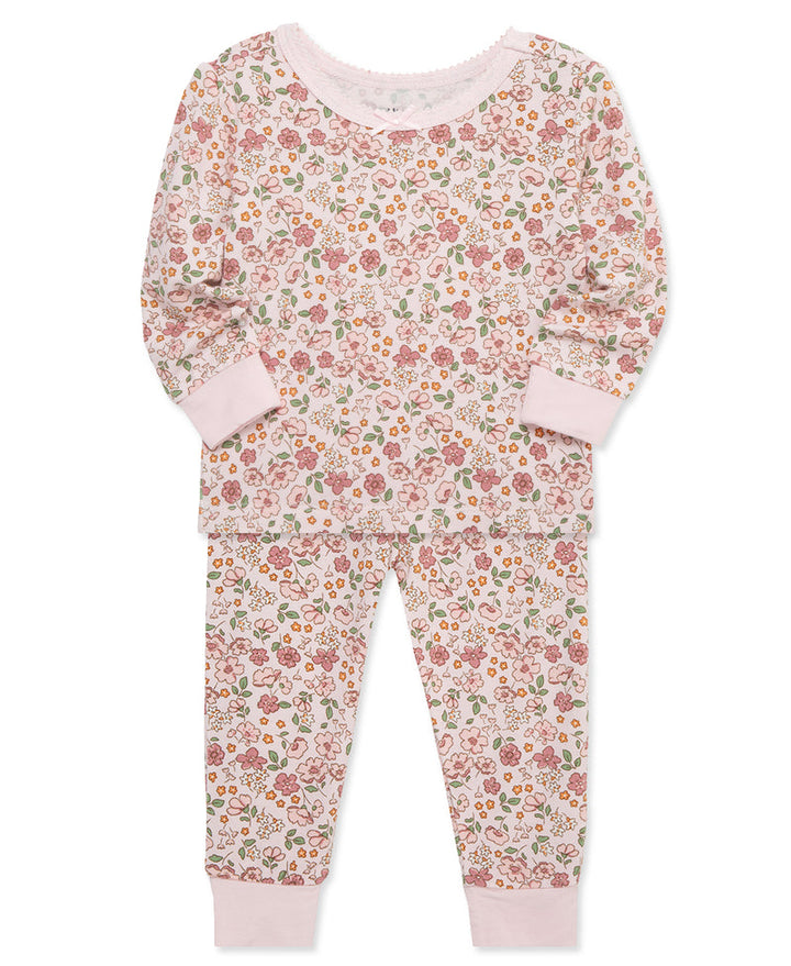 LITTLE ME NIÑA PIJAMA BAMBOO WOODLAND MULTI 4PCS