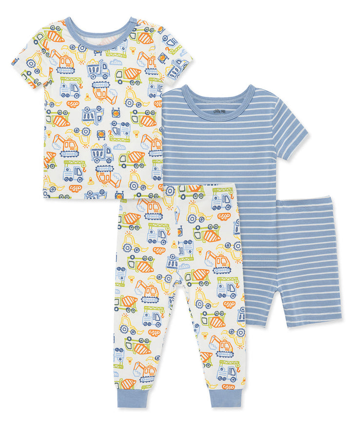 LITTLE ME NIÑO PIJAMA CONSTRUCTION BLUE