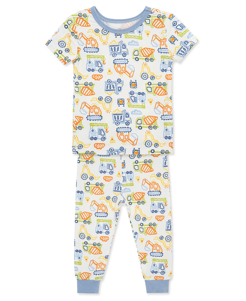 LITTLE ME NIÑO PIJAMA CONSTRUCTION BLUE