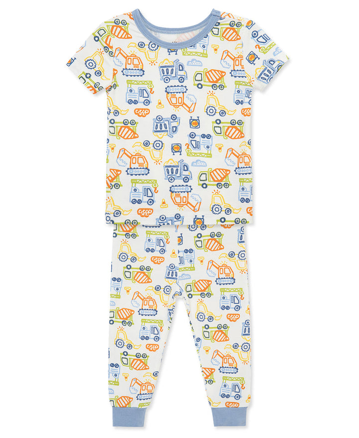 LITTLE ME NIÑO PIJAMA CONSTRUCTION BLUE