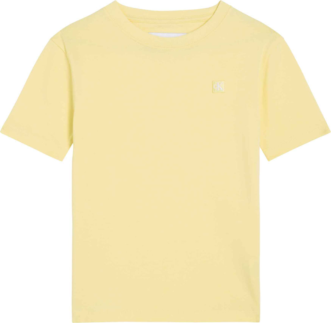 Calvin Klein Tshirt Mono Mini Badge Reg French Vanilla para Niño