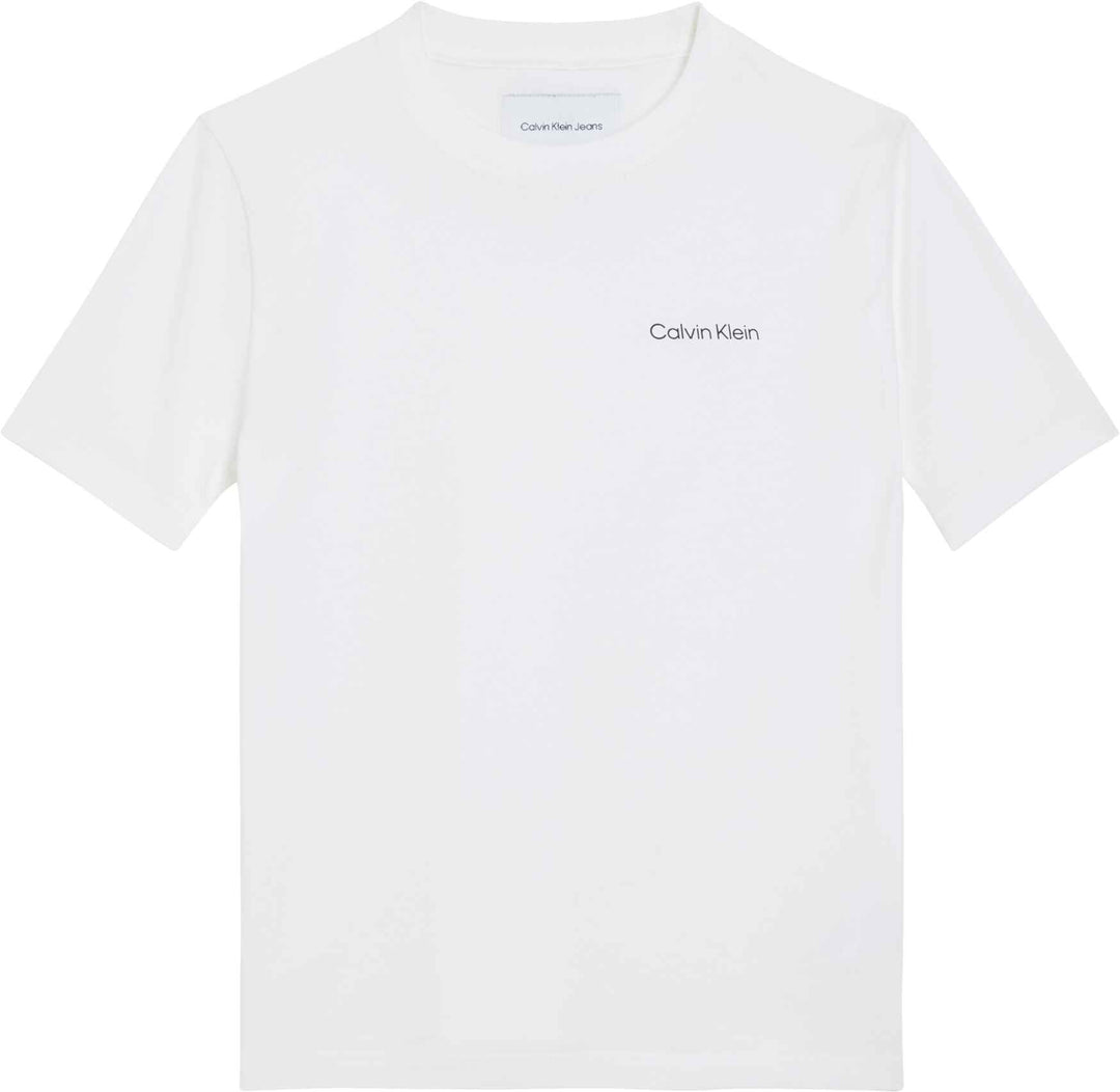 Calvin Klein Tshirt Chest Inst.logo M/C White para Niño
