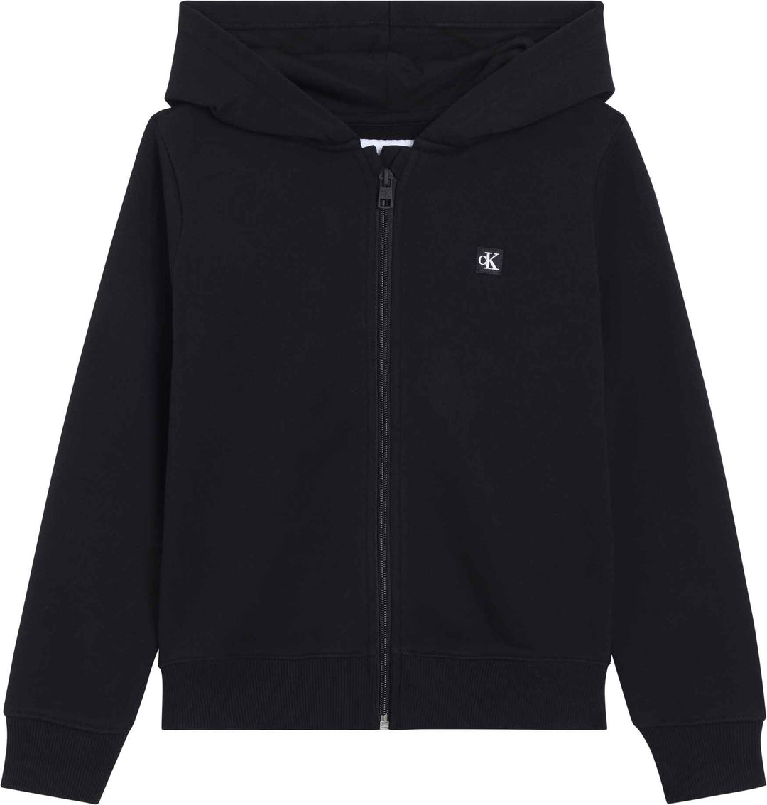 Calvin Klein Abrigo Mini Badge Zip Black para Niño