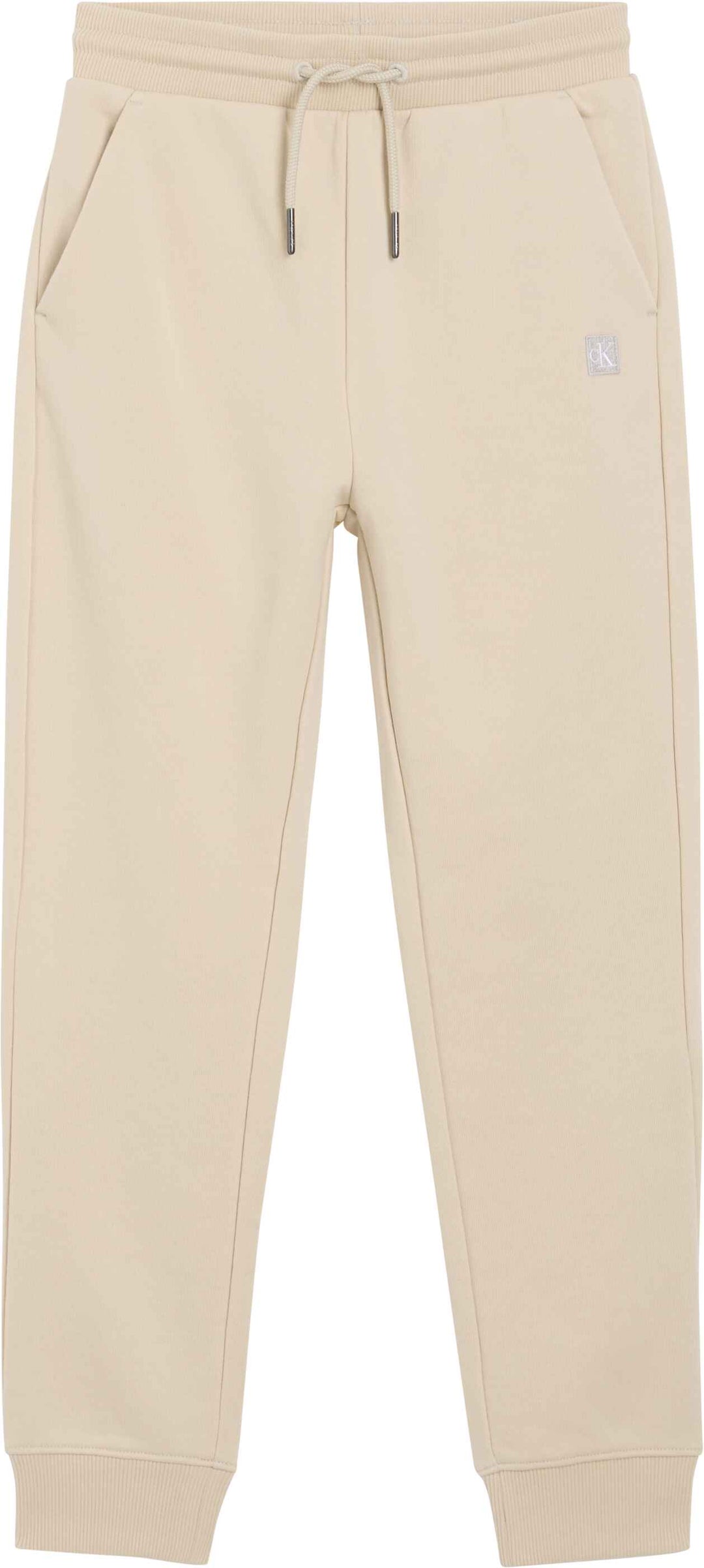 Calvin Klein Pantalon Mini Badge Oatmeal para Niño