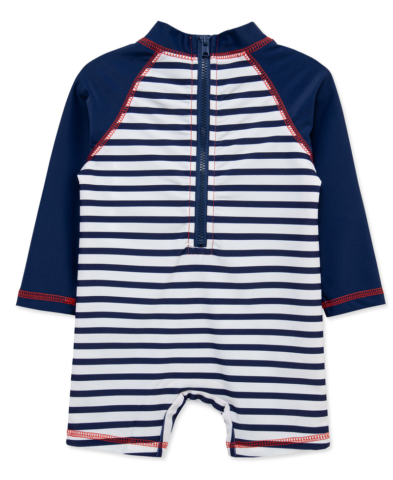 LITTLE ME BEBE NIÑO VESTIDO DE BAÑO BOAT M/L BLUE STRIPE
