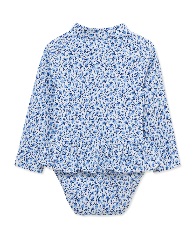 LITTLE ME NIÑA VESTIDO DE BAÑO FLORAL BLUE