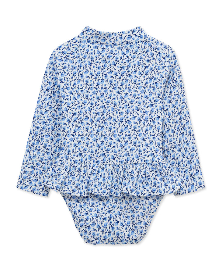LITTLE ME NIÑA VESTIDO DE BAÑO FLORAL BLUE