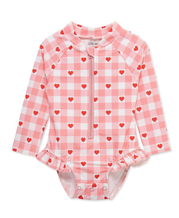 LITTLE ME NIÑA VESTIDO DE BAÑO HEART PINK