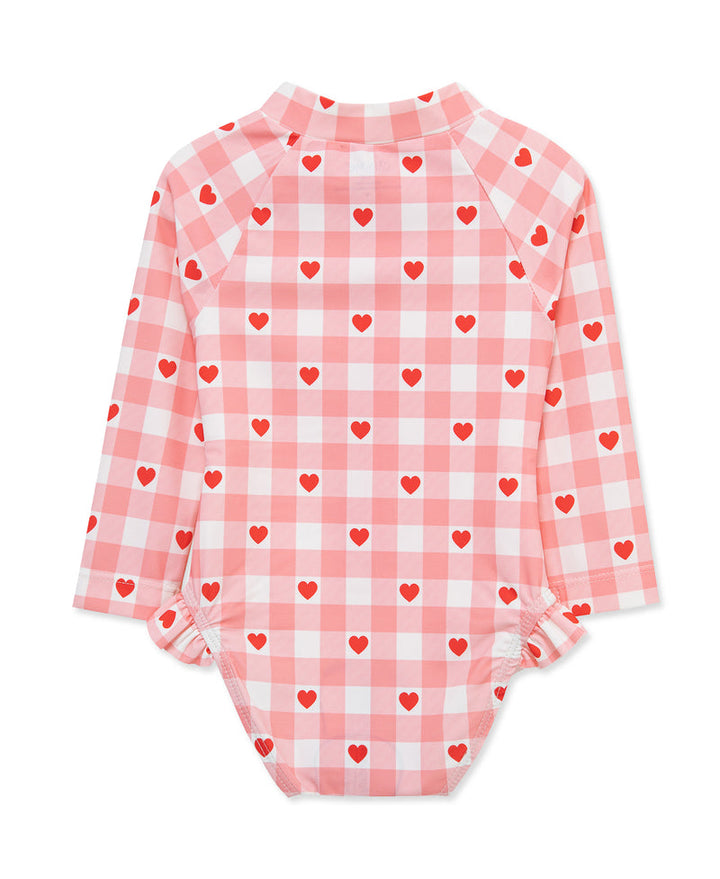 LITTLE ME NIÑA VESTIDO DE BAÑO HEART PINK