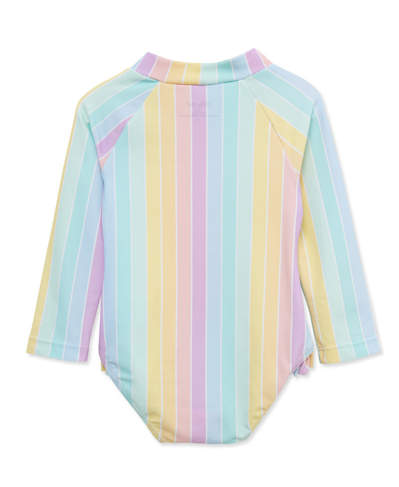 LITTLE ME NIÑA VESTIDO DE BAÑO STRIPE MULTI