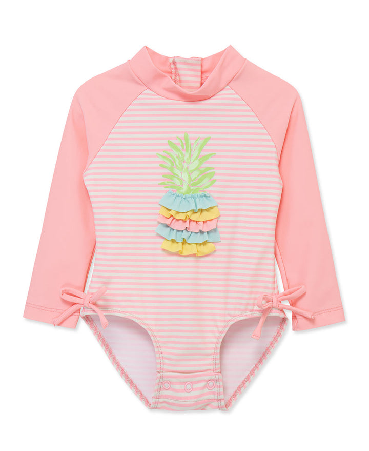 LITTLE ME NIÑA VESTIDO DE BAÑO PINEAPPLE PINK