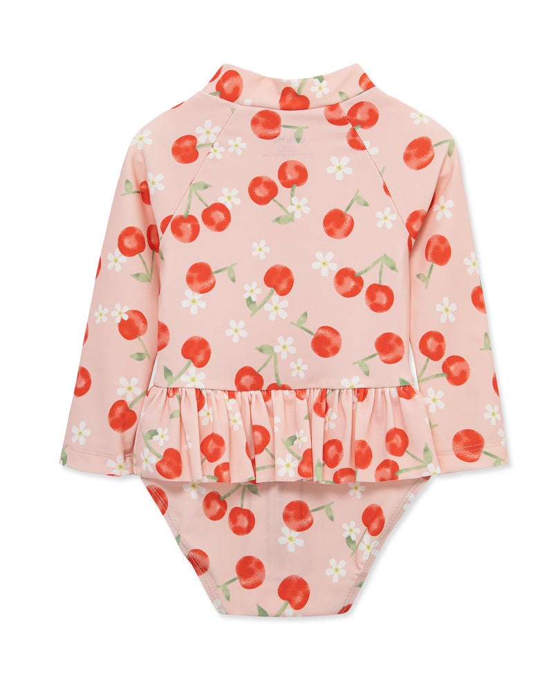 LITTLE ME NIÑA VESTIDO DE BAÑO CHERRY PINK