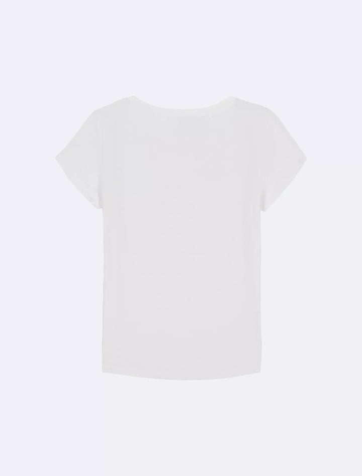 CALVIN KLEIN NIÑA TSHIRT CK SCRIBBLE CLASSIC SS WHITE