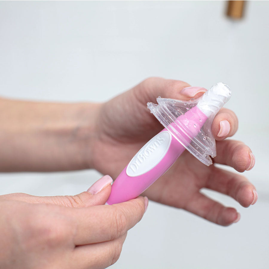 DR BROWN CEPILLO BIBERON ROSADO